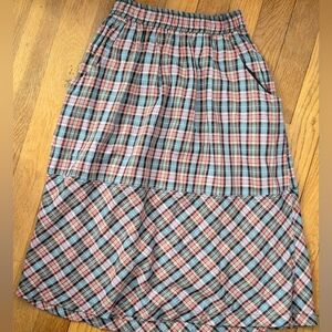 Zara Girls Multicolor Plaid Kids Long Skirt Spring Holiday School Unique Maxi